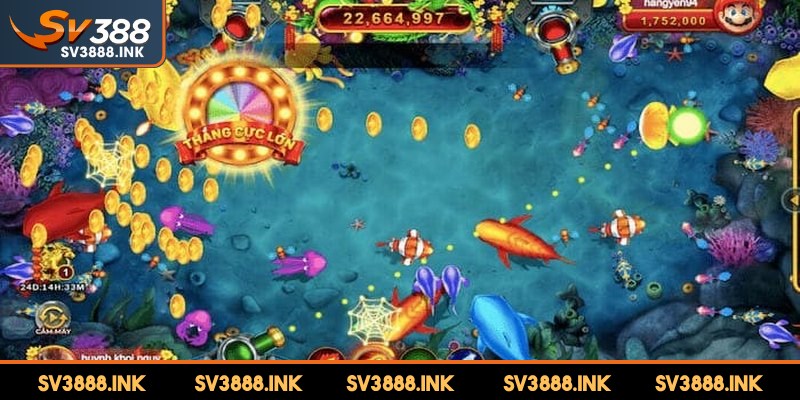 Bắn cá SV388 tích hợp nhiều tựa game hấp dẫn cùng giải thưởng giá trị