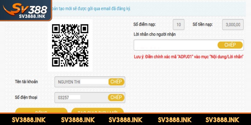 Giao dịch rút tiền tại SV388 diễn ra nhanh chóng, linh hoạt chỉ với vài bước